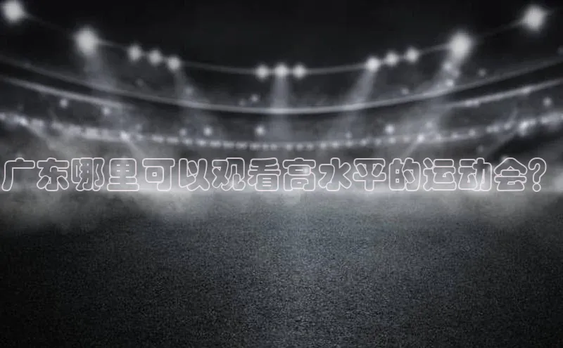 广东哪里可以观看高水平的运动会？